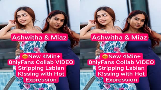 Ashwitha Miaz Collab – Lesbian Pussy Lick MMS