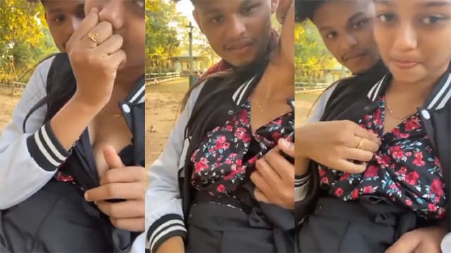Desi Sweet School – Outdoor BF Boobs Play MMS