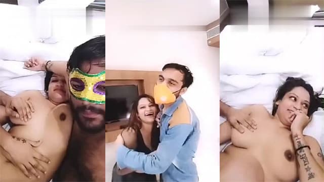 Hotel Desi Threesome – Couple Hard Fuck MMS