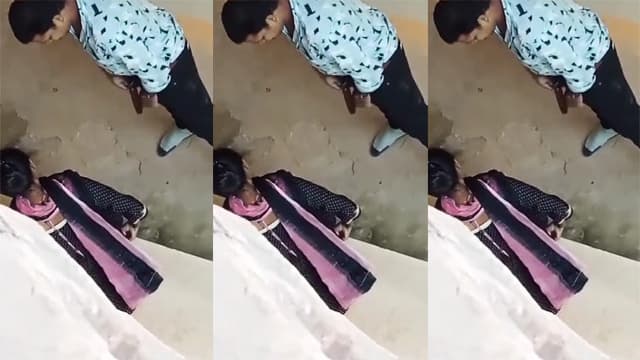 Horny Uncle Fucking Girl Behind Bus Stop Highway MMS